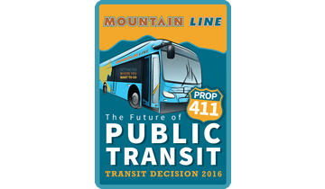 The logo for mountain line public transit.