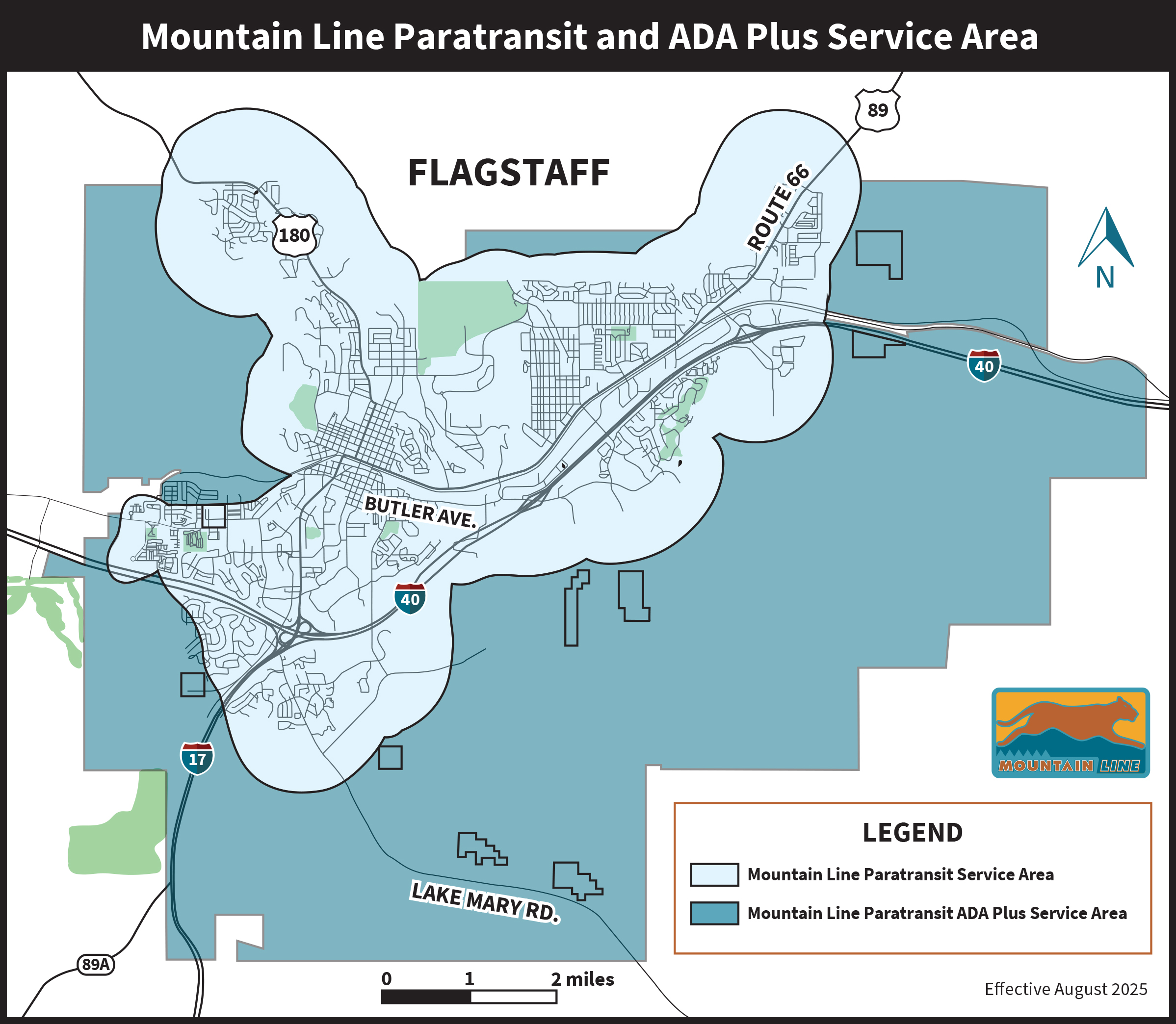 mountain lift service area map