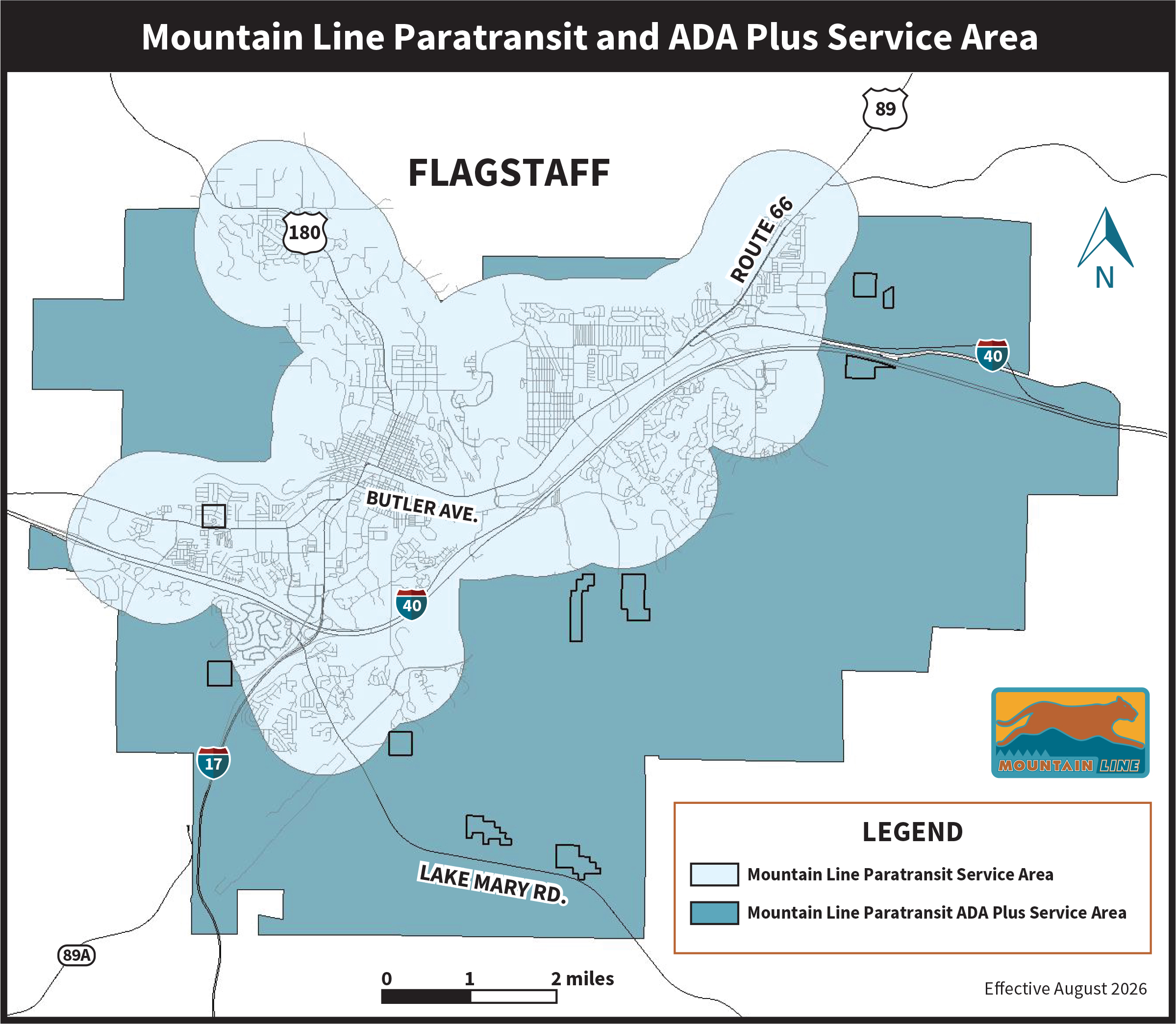 mountain lift service area map